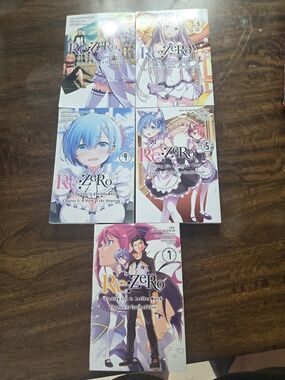 Re:Zero Manga Volumes (Set) - White, Pink, Blue Covers